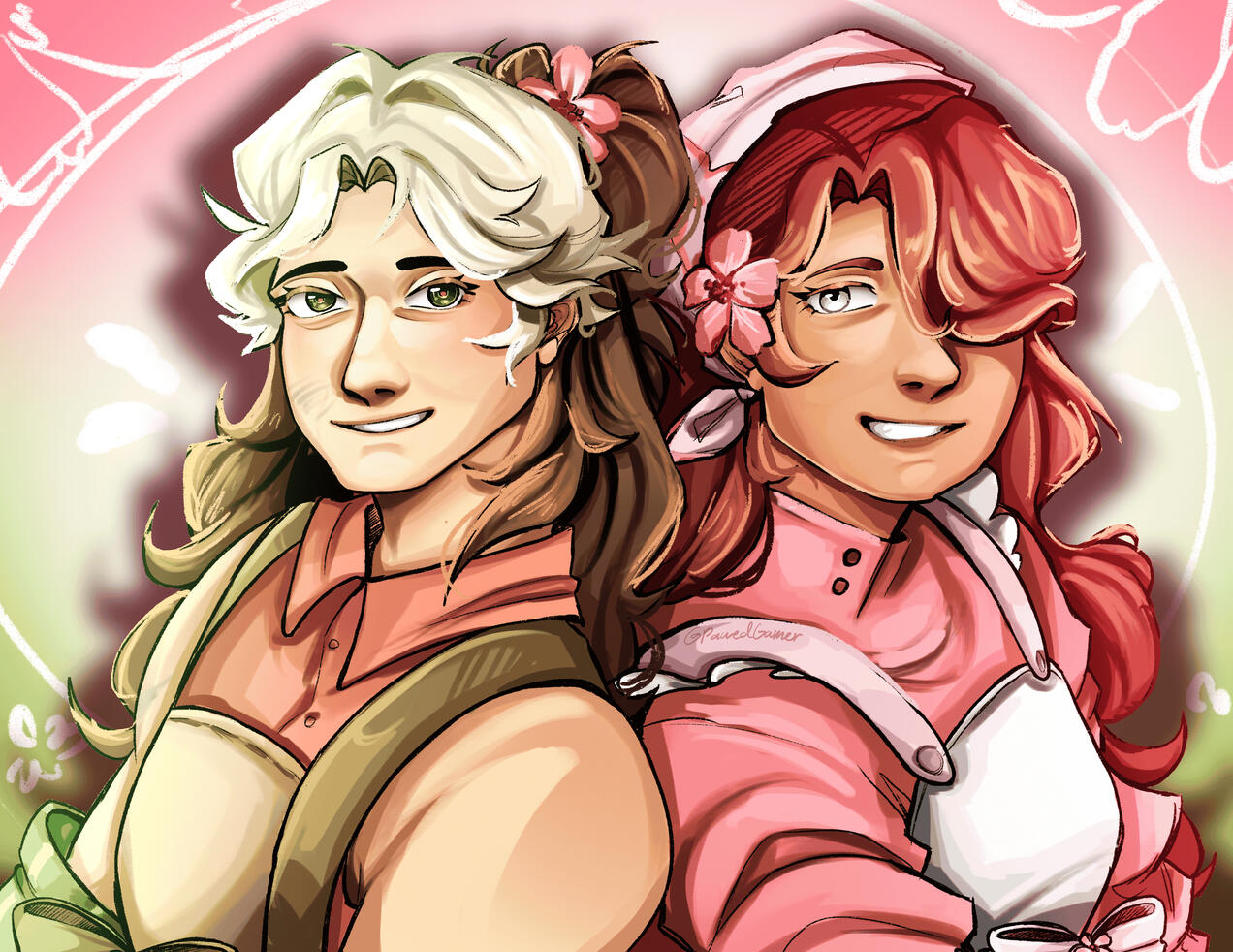 BeeApplestruda and Cherrifire CCSMP Fanart - April 15th 2026