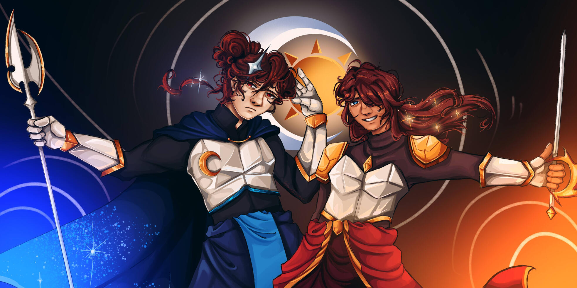 Apokuna and Cherrifire Soluna Fanart Banner Spread - March 15th 2026